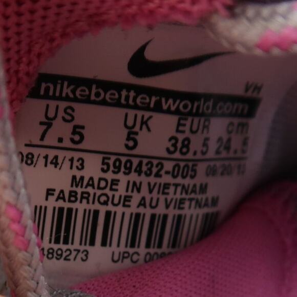 Nike Shoes Womens 7.5 Athletic Trainers Roshe Run Sneaker Casual Lifestyle Pink - Picture 11 of 12